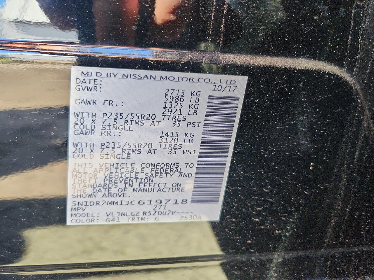 2018 NISSAN PATHFINDER