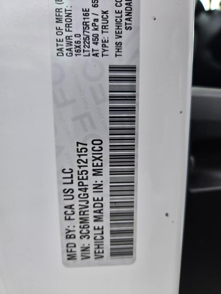 2023 RAM PROMASTER