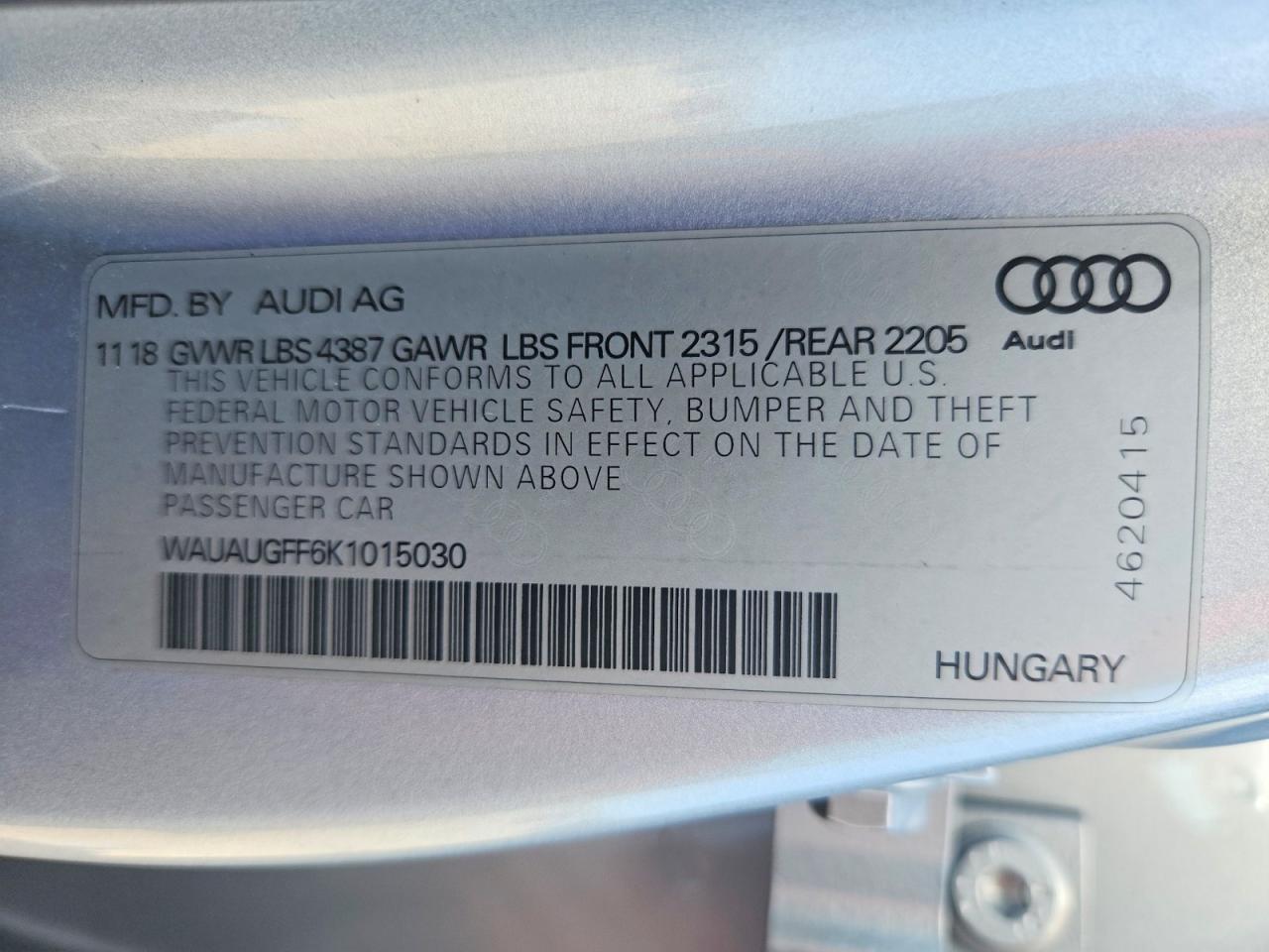 2019 AUDI A3