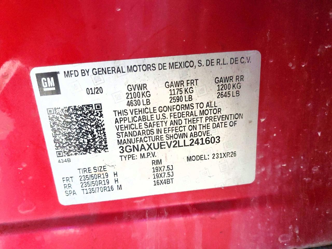 2020 CHEVROLET EQUINOX