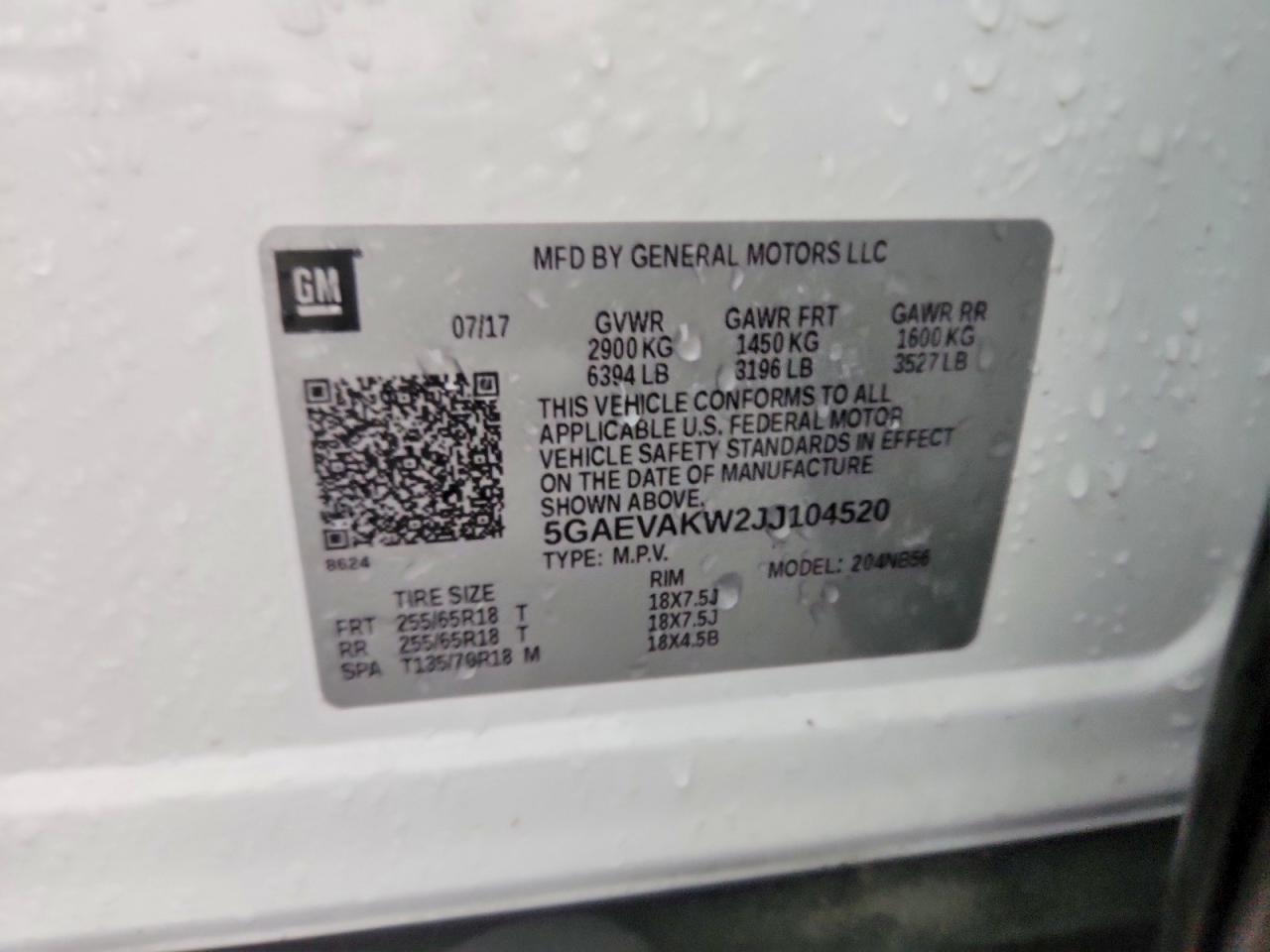 2018 BUICK ENCLAVE
