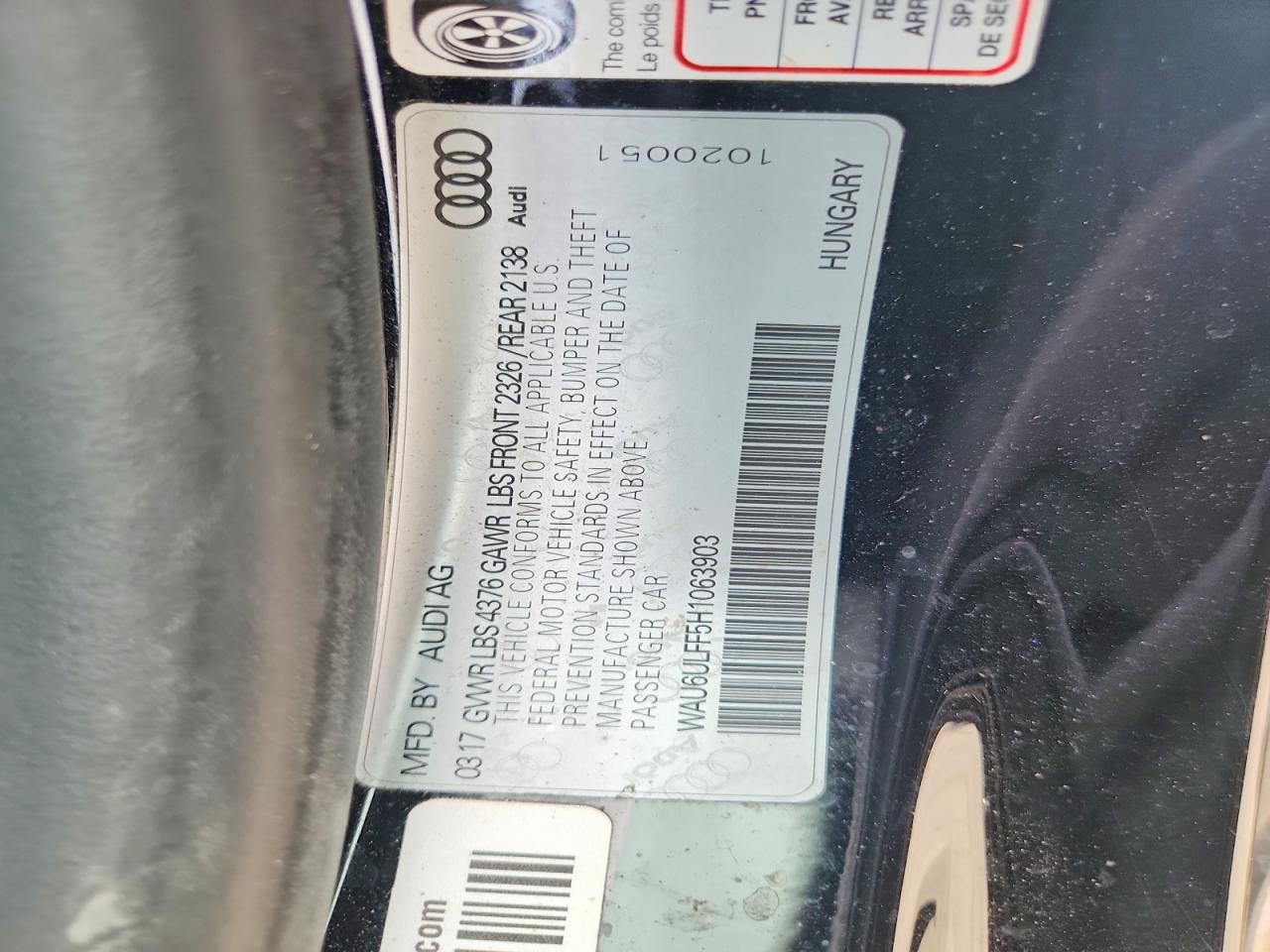 2017 AUDI A3