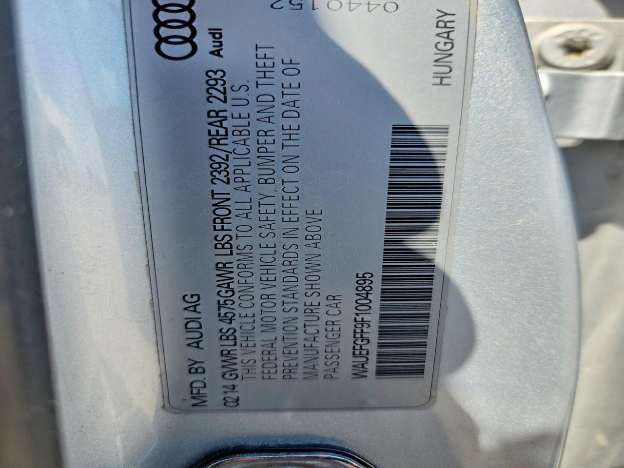 2015 AUDI A3