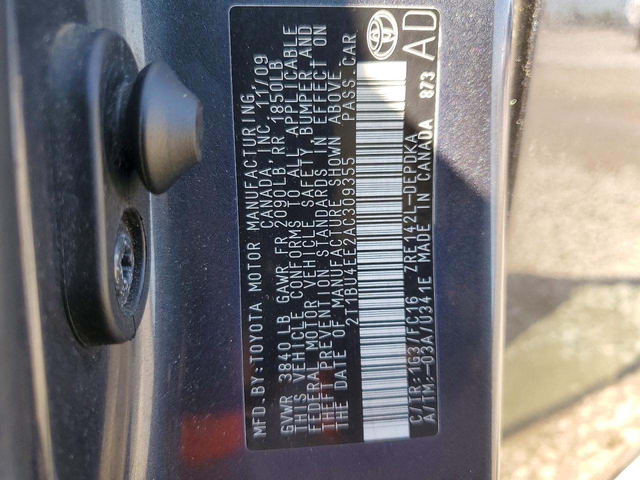 2010 TOYOTA COROLLA