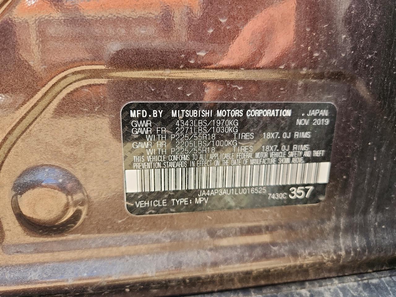 2020 MITSUBISHI OUTLANDER