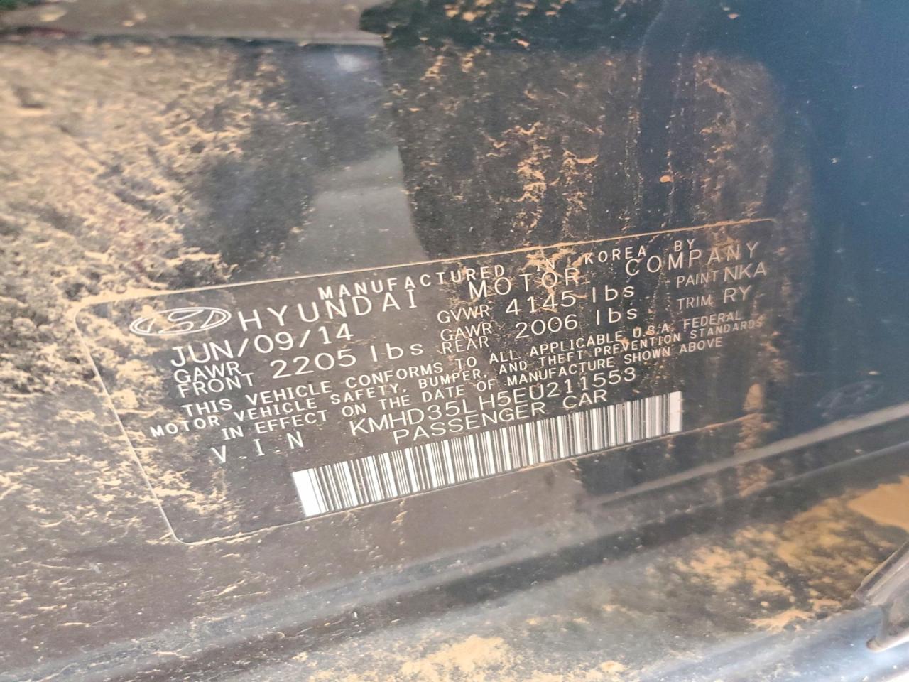 2014 HYUNDAI ELANTRA