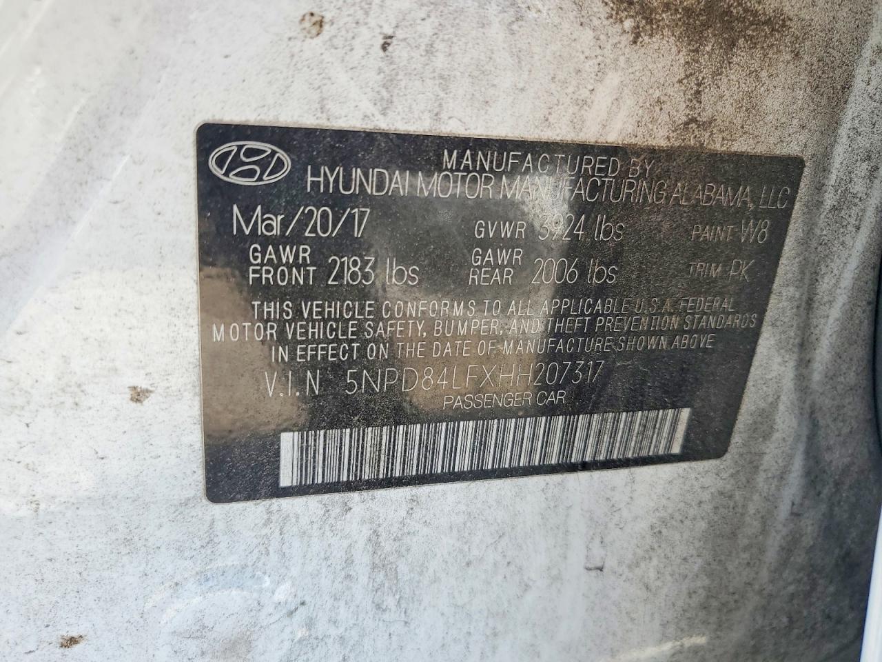 2017 HYUNDAI ELANTRA