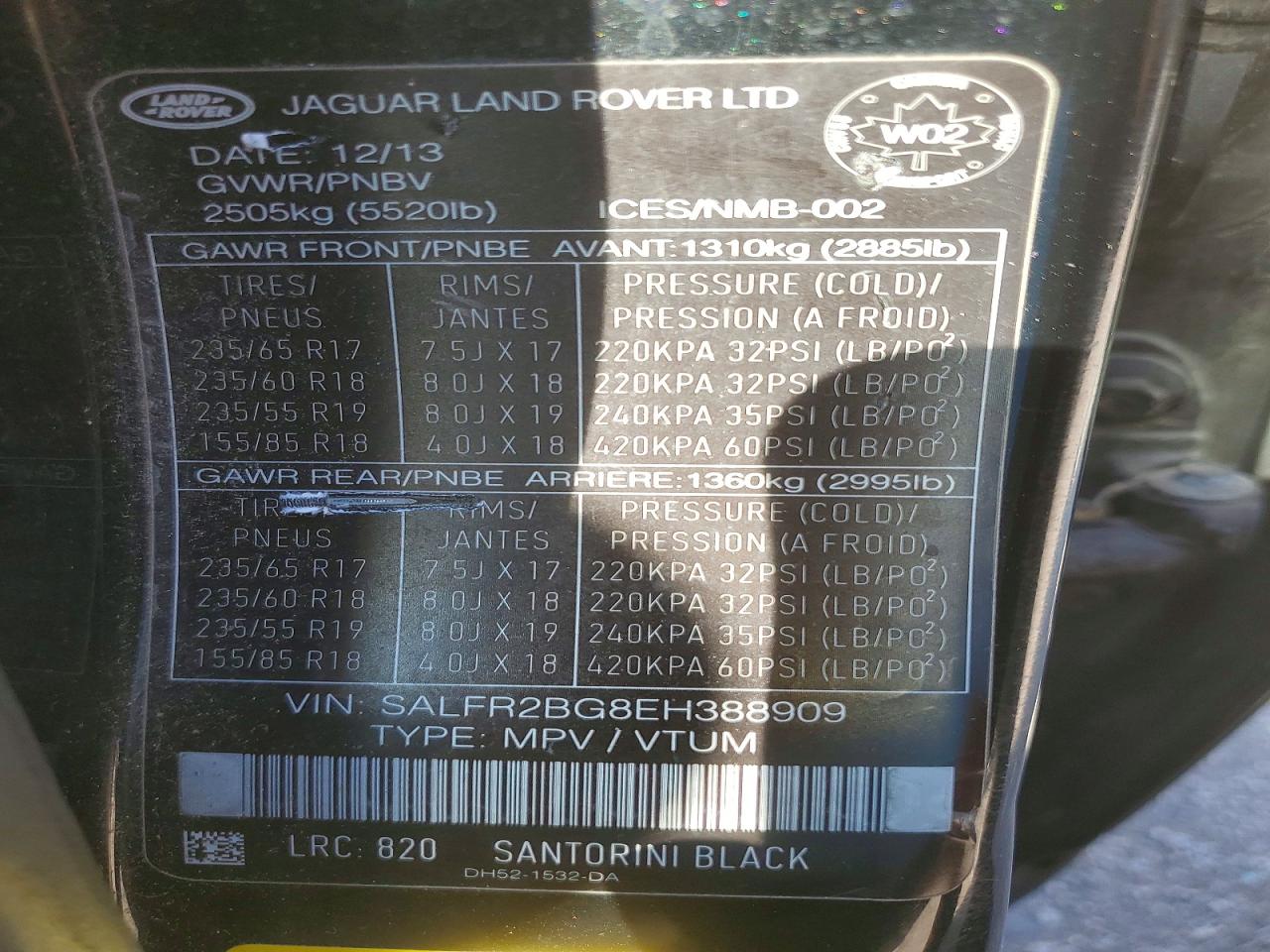 2014 LAND ROVER LR2