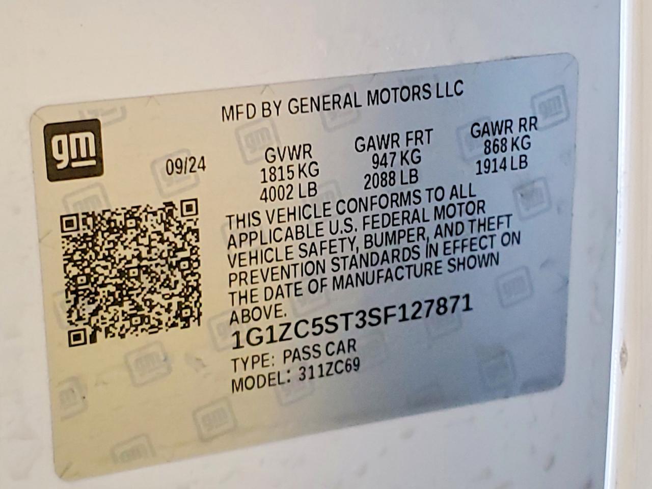 2025 CHEVROLET MALIBU
