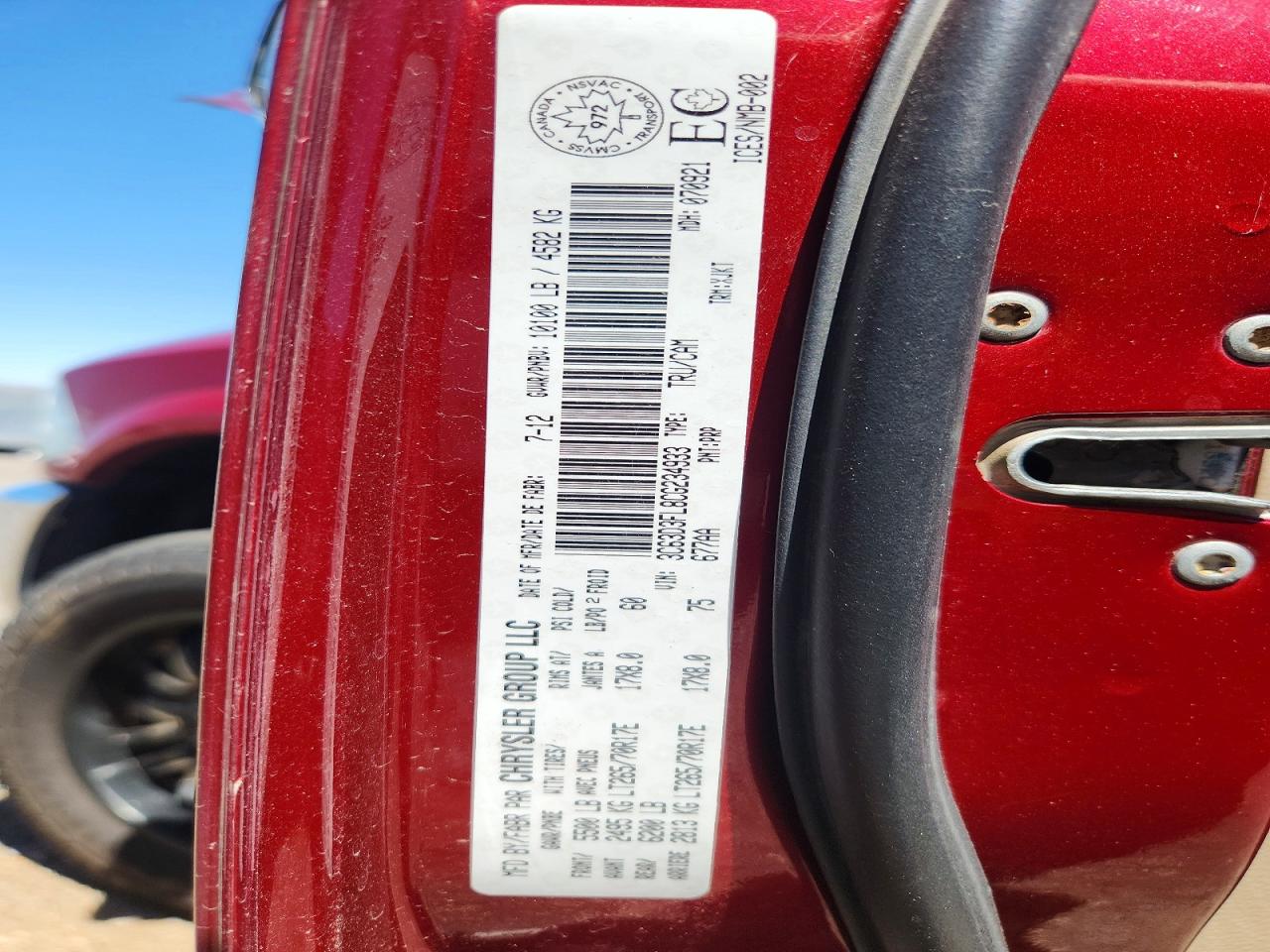 2012 DODGE RAM 3500