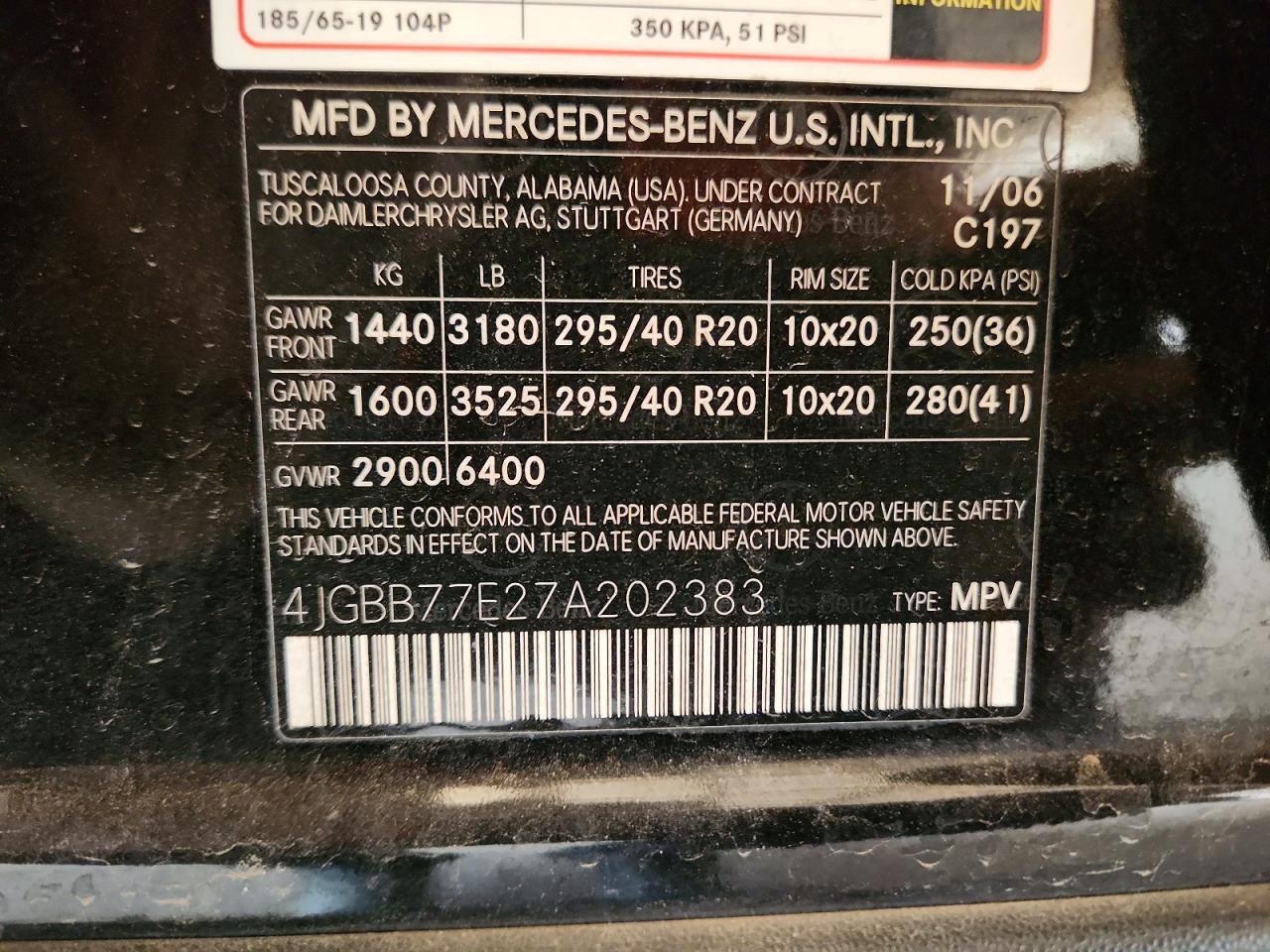 2007 MERCEDES-BENZ M-CLASS