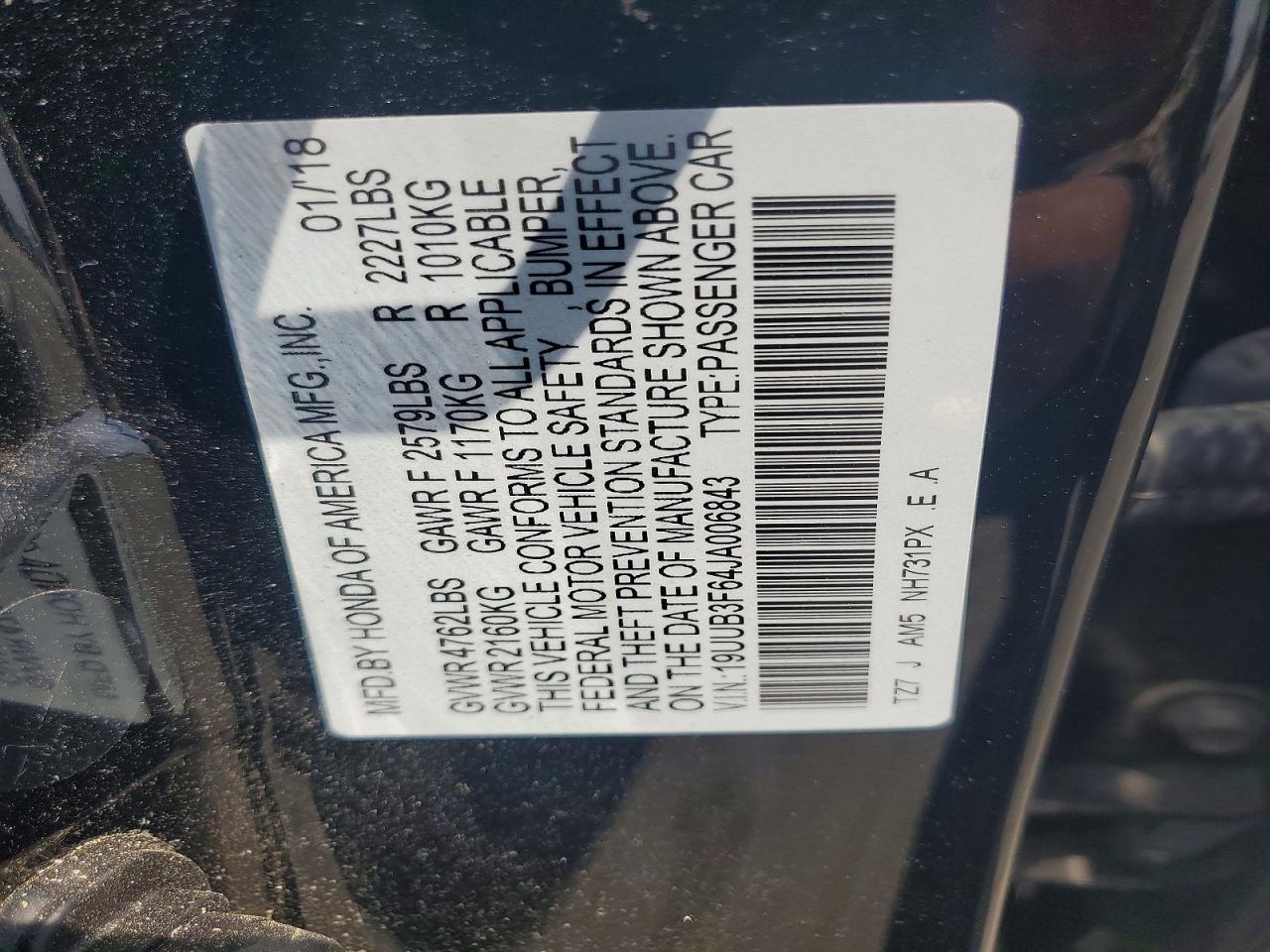 2018 ACURA TLX