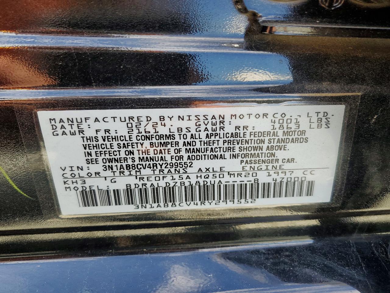 2024 NISSAN SENTRA