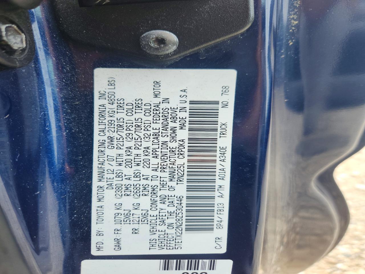 2008 TOYOTA TACOMA
