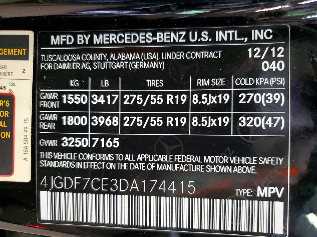 2013 MERCEDES-BENZ GL-CLASS