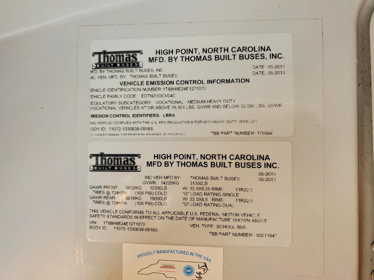 2014 THOMAS ALL OTHER