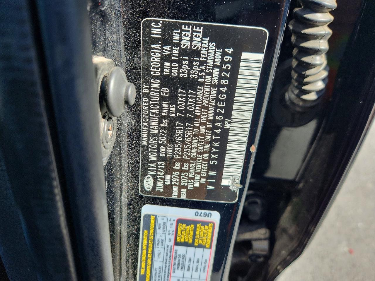 2014 KIA SORENTO