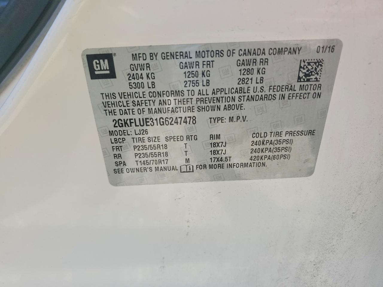 2016 GMC TERRAIN
