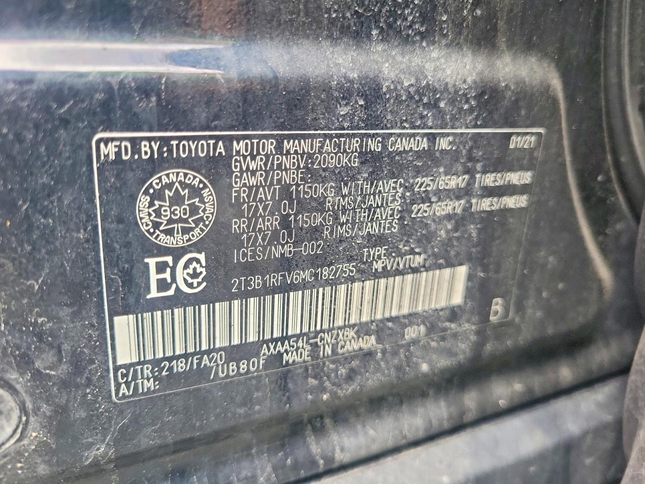 2021 TOYOTA RAV4