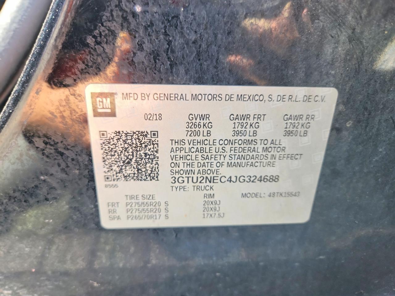 2018 GMC SIERRA