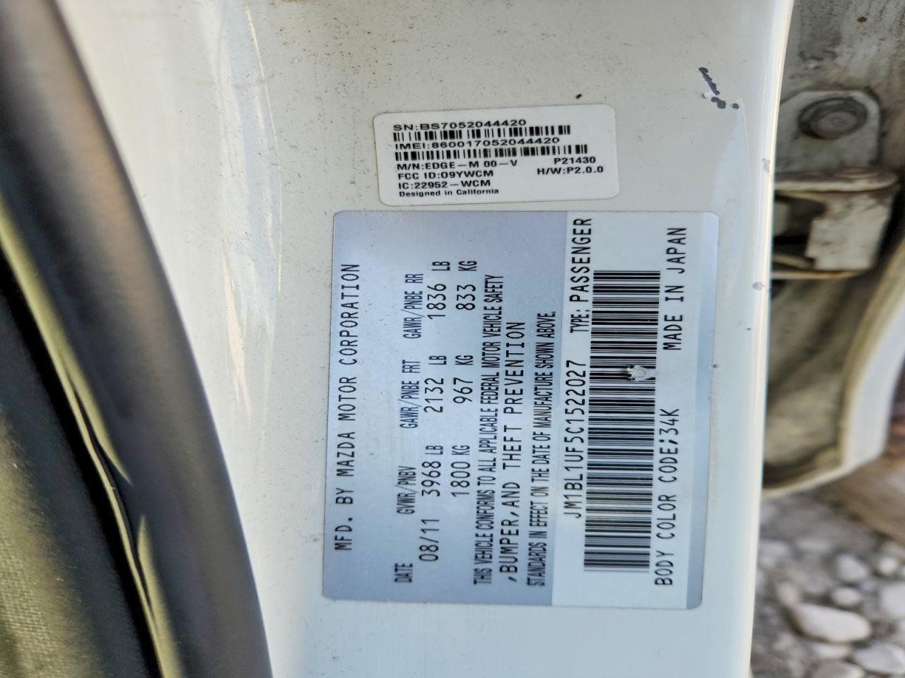 2012 MAZDA 3