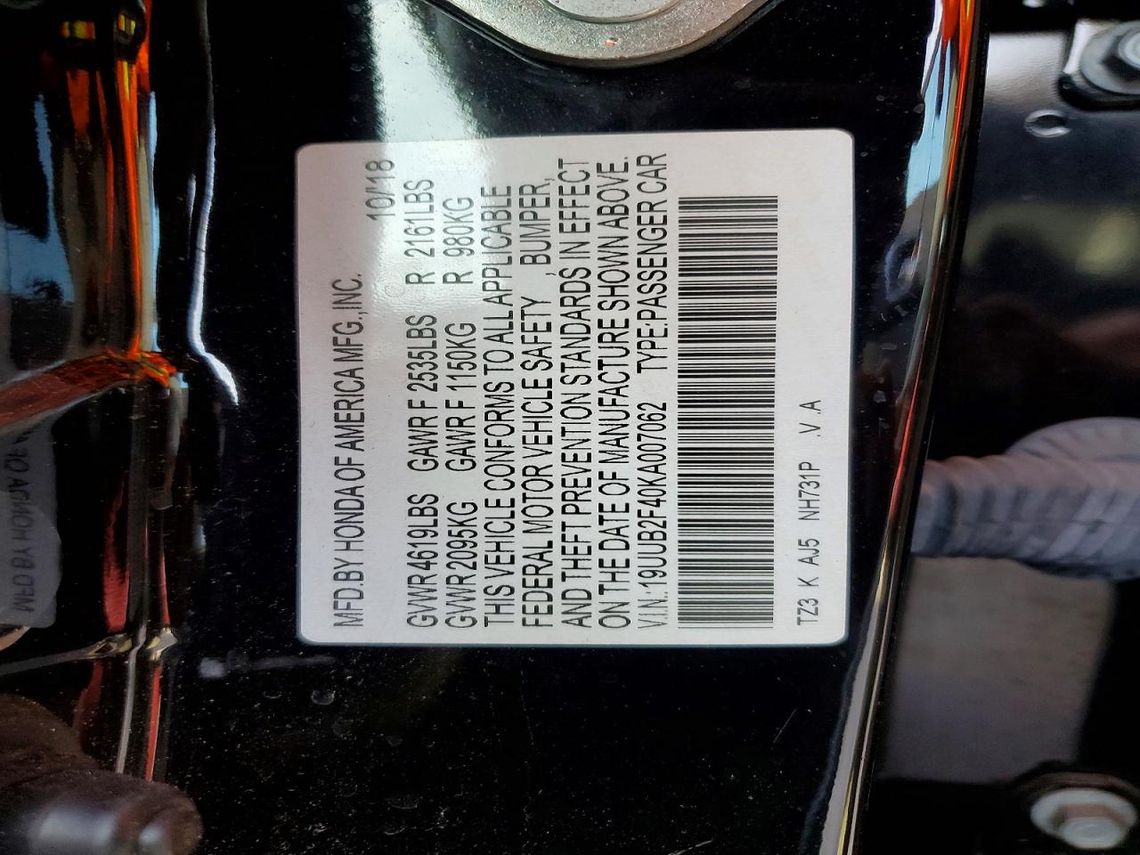 2019 ACURA TLX