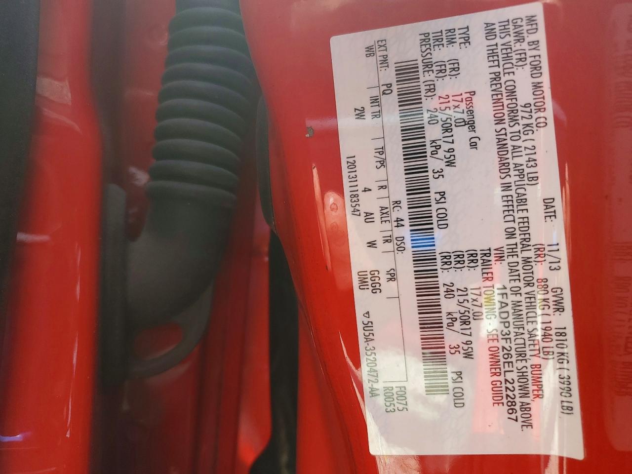 2014 FORD FOCUS