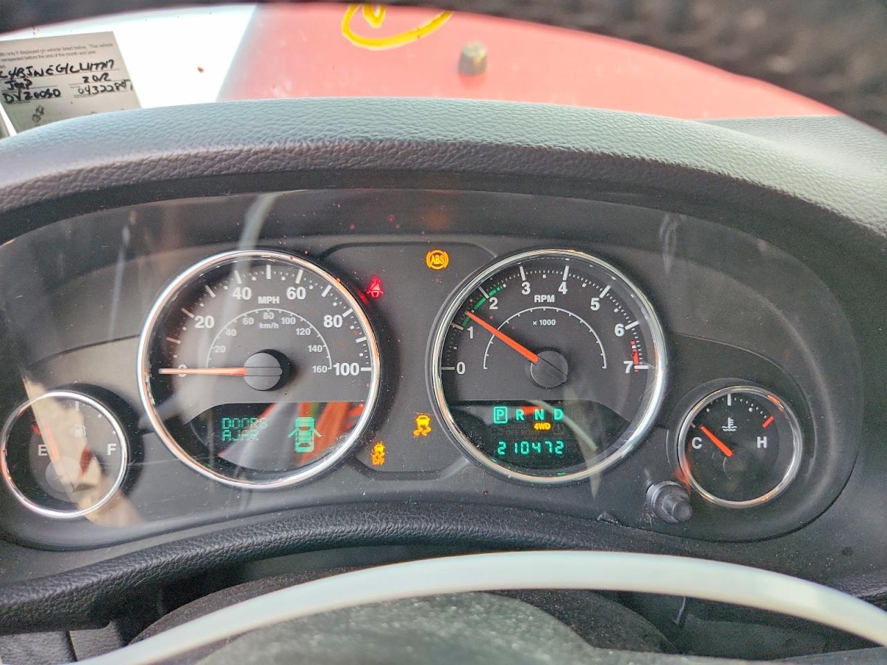 2012 JEEP WRANGLER