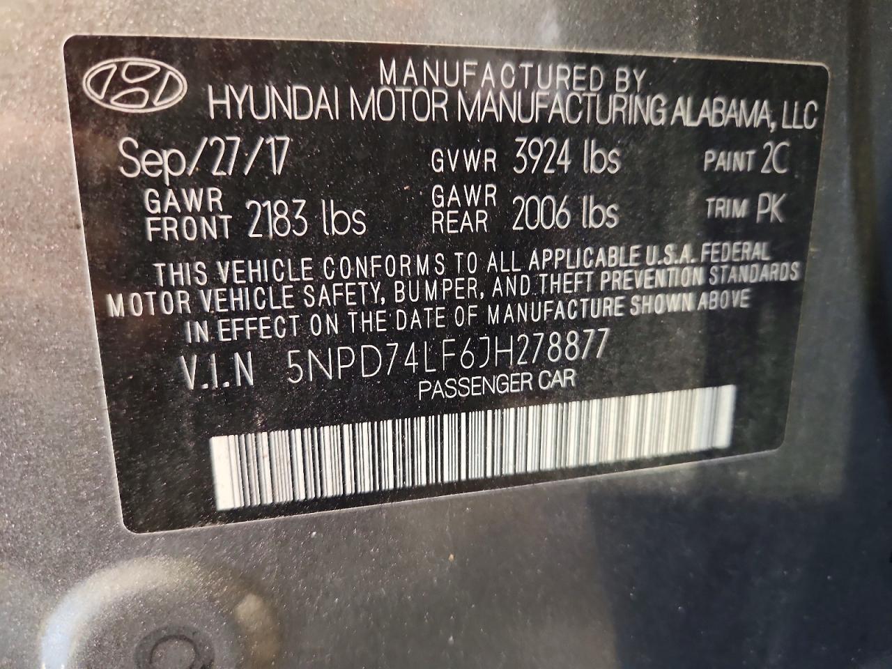 2018 HYUNDAI ELANTRA