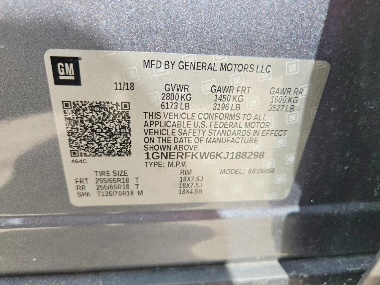 2019 CHEVROLET TRAVERSE
