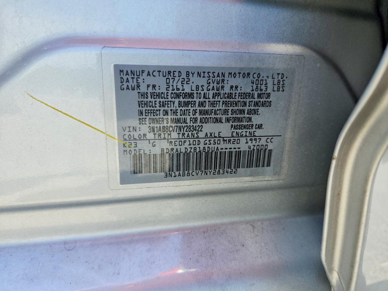 2022 NISSAN SENTRA