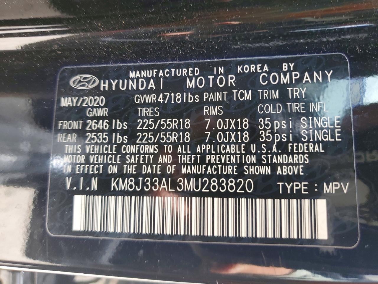2021 HYUNDAI TUCSON