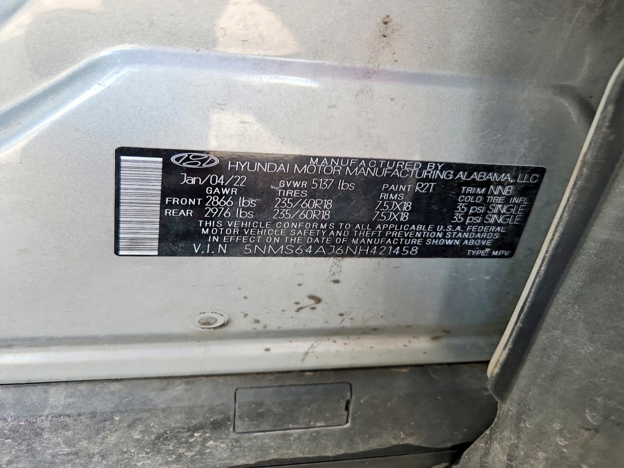 2022 HYUNDAI SANTA FE