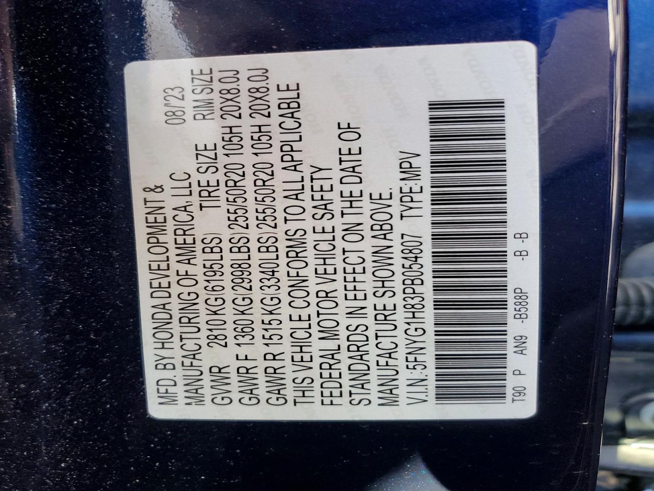 2023 HONDA PILOT