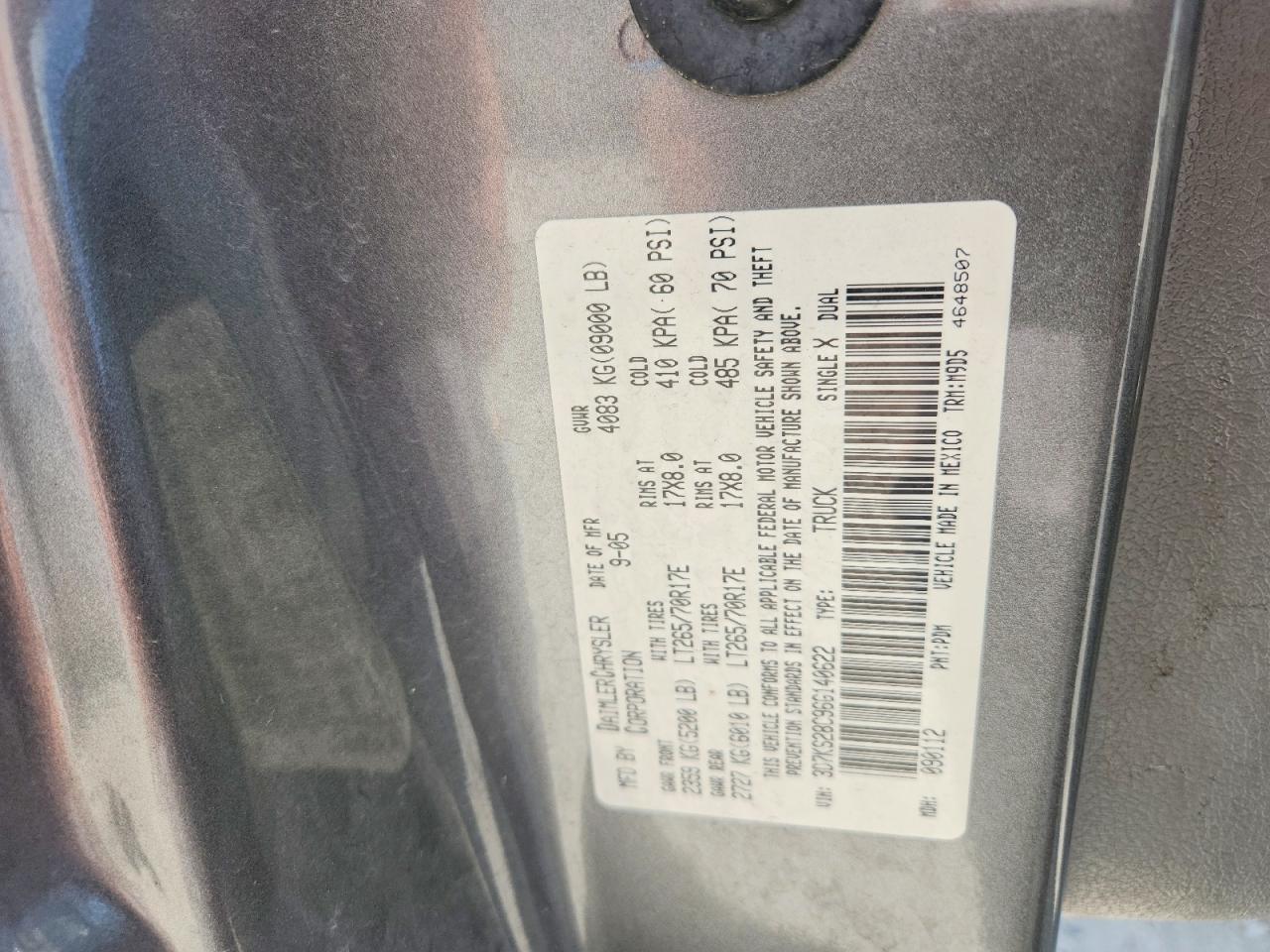 2006 DODGE RAM 2500