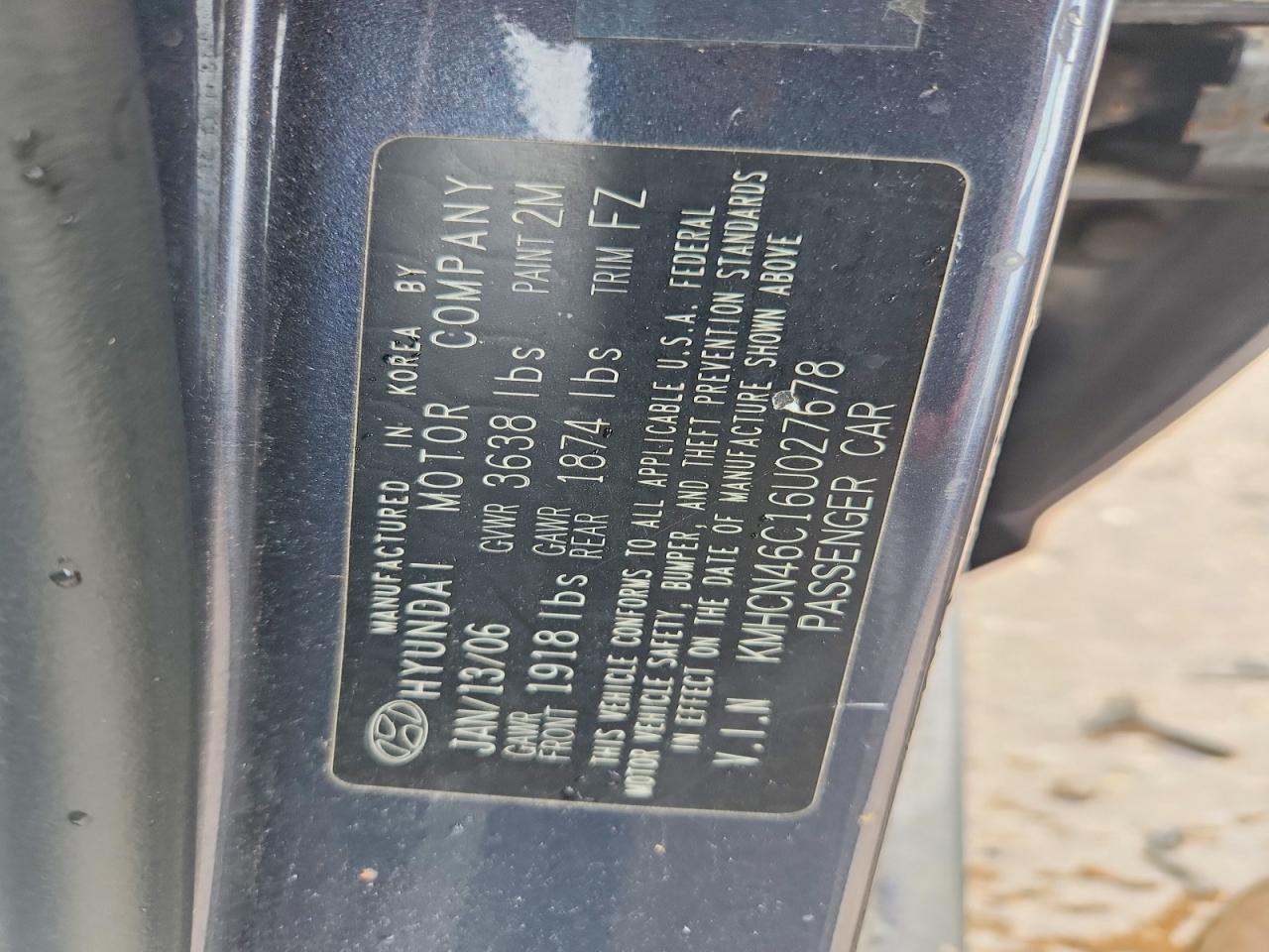 2006 HYUNDAI ACCENT