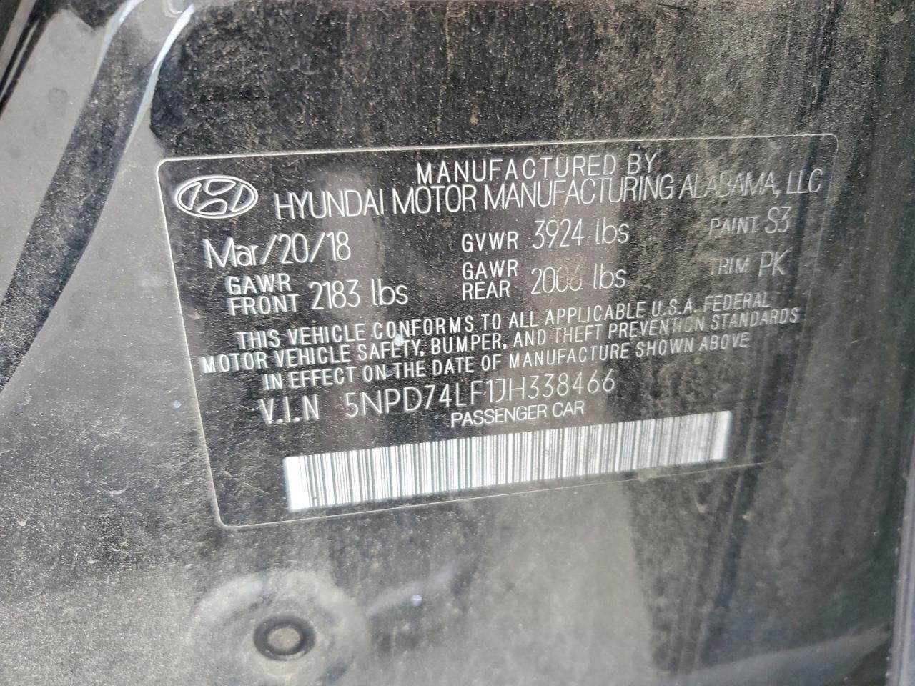 2018 HYUNDAI ELANTRA