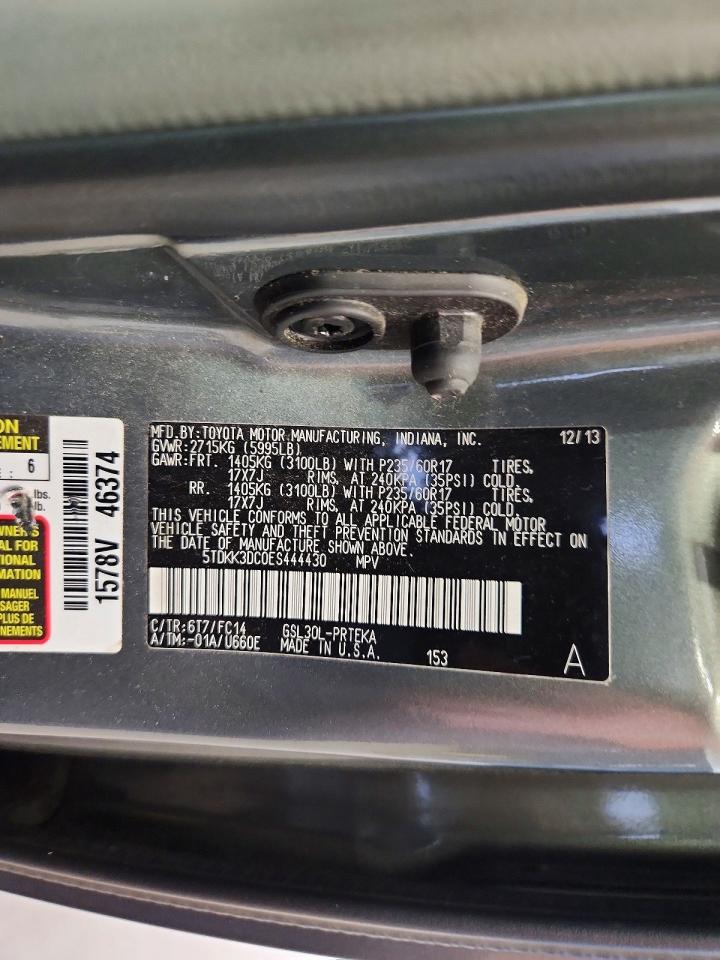 2014 TOYOTA SIENNA