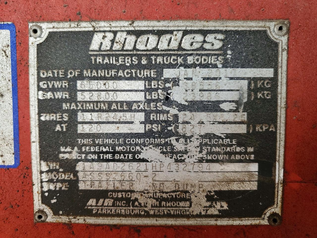 2017 RHODES 