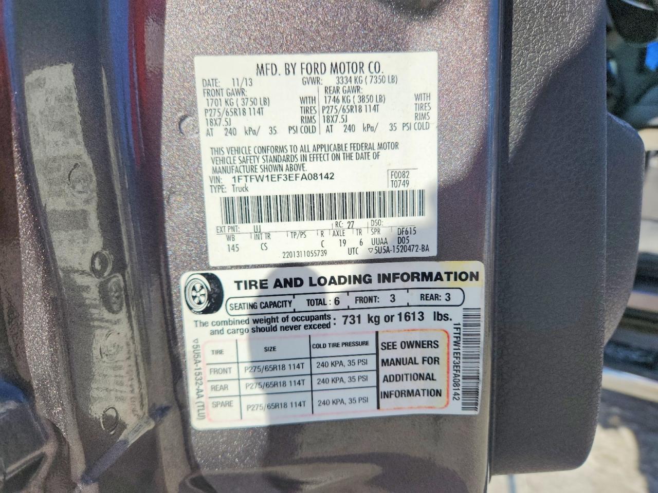 2014 FORD F150