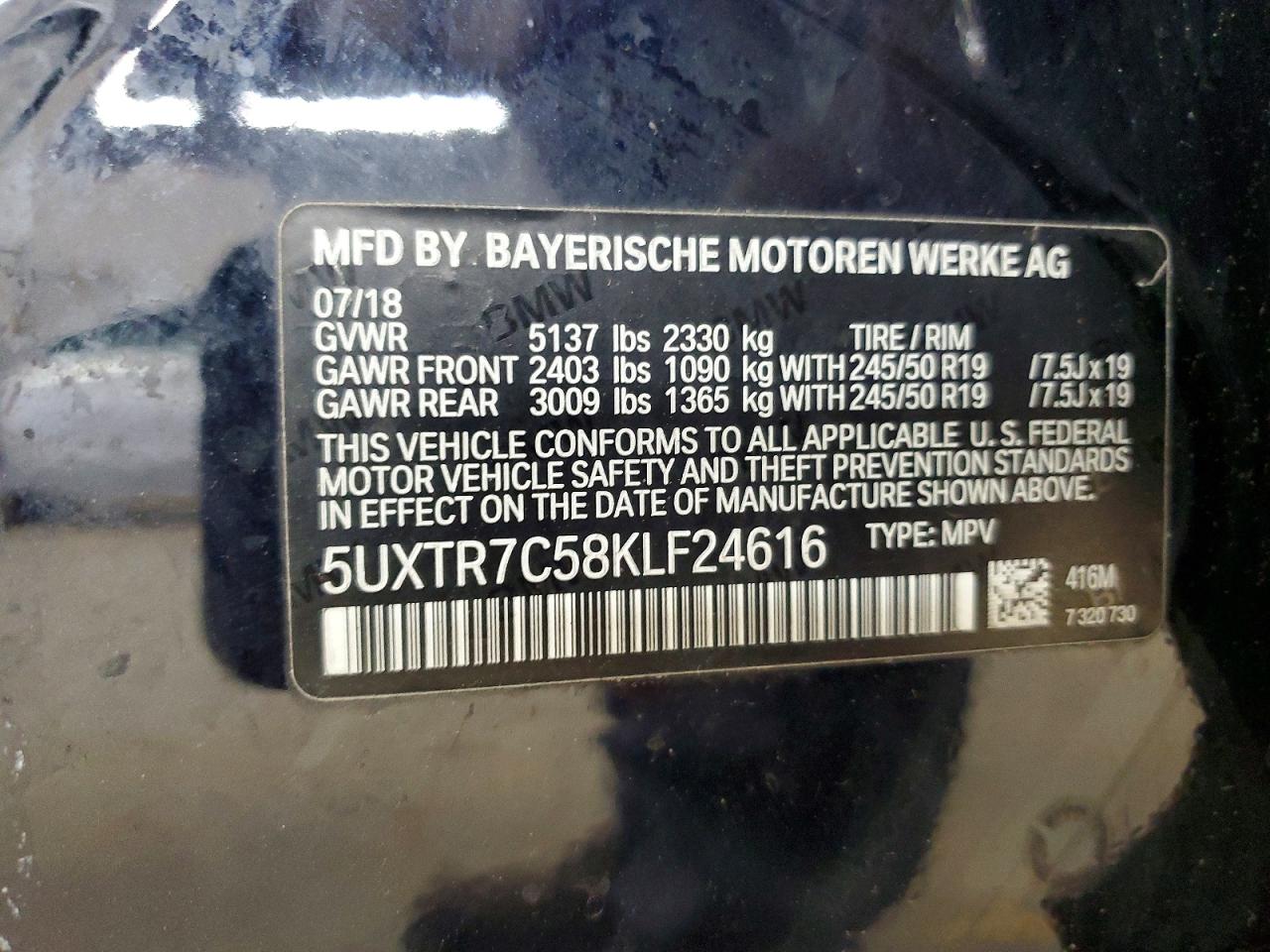 2019 BMW X3