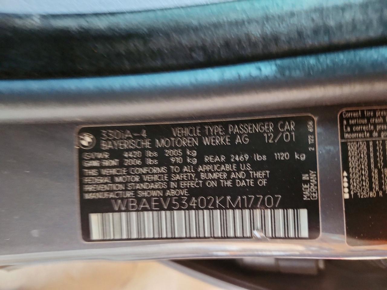 2002 BMW 3 SERIES