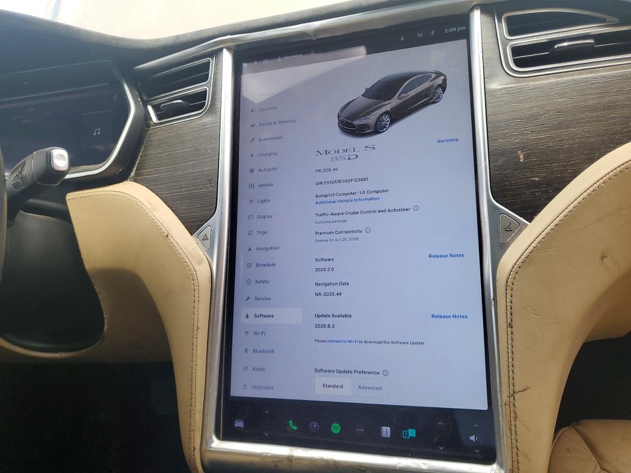 2016 TESLA MODEL S