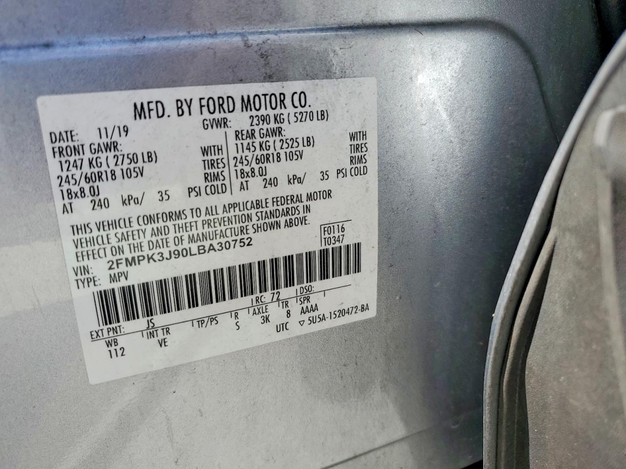 2020 FORD EDGE