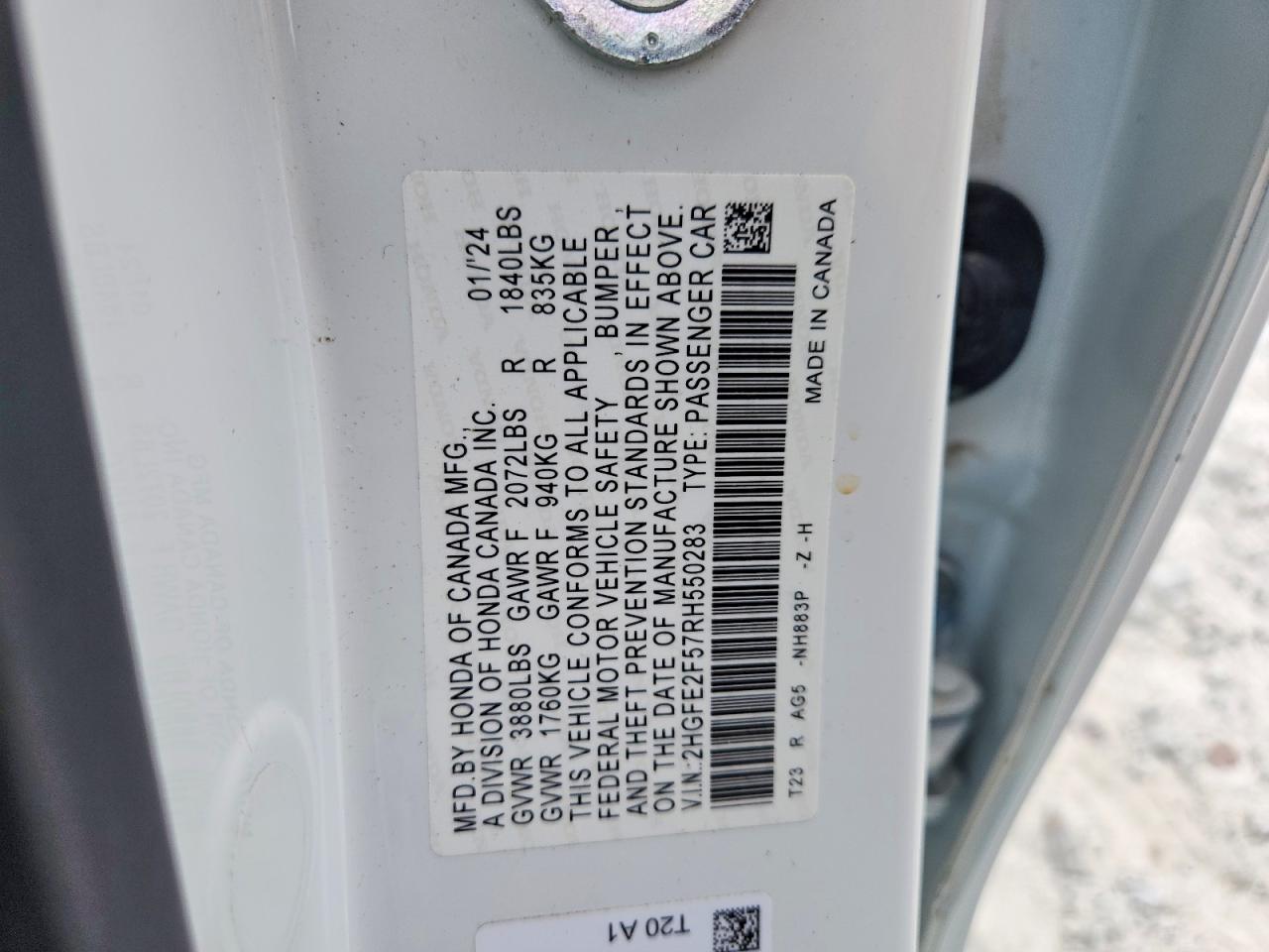 2024 HONDA CIVIC