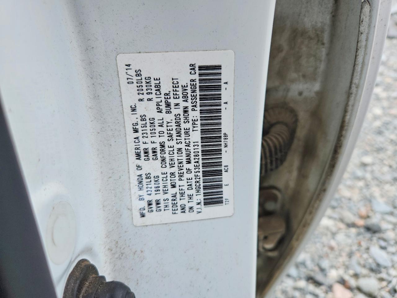 2014 HONDA ACCORD