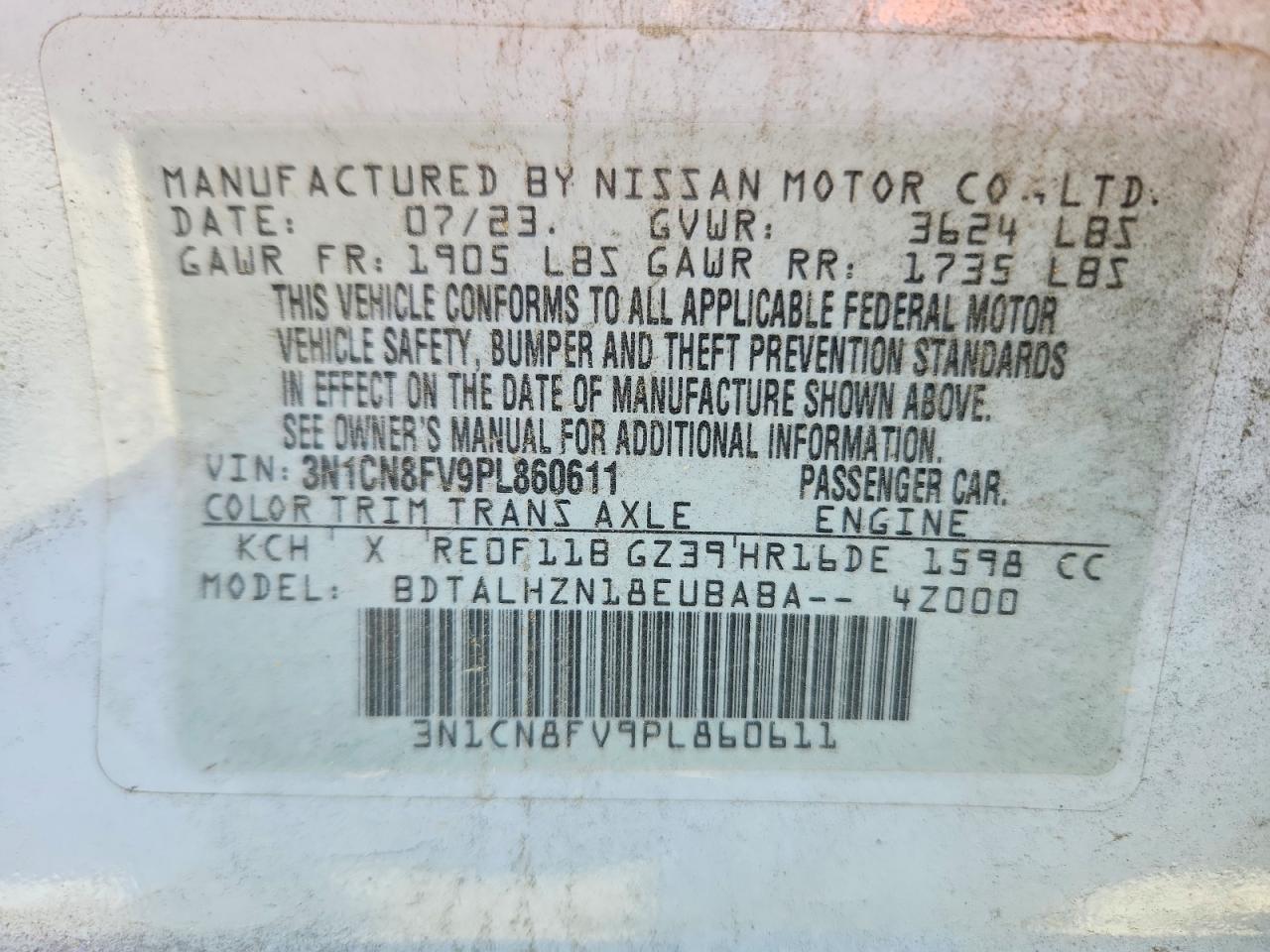 2023 NISSAN VERSA