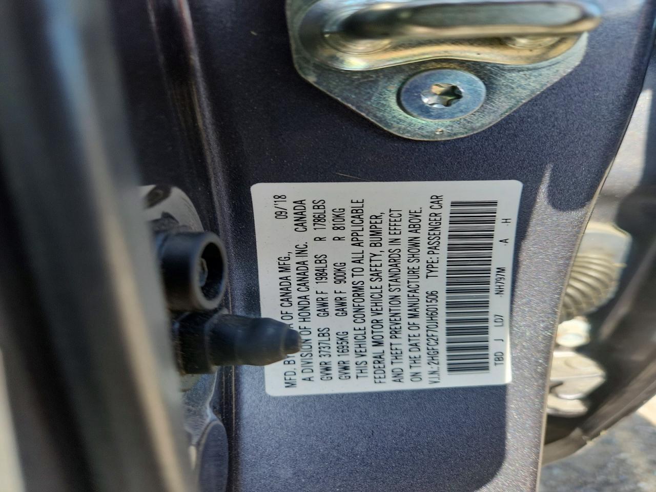 2018 HONDA CIVIC
