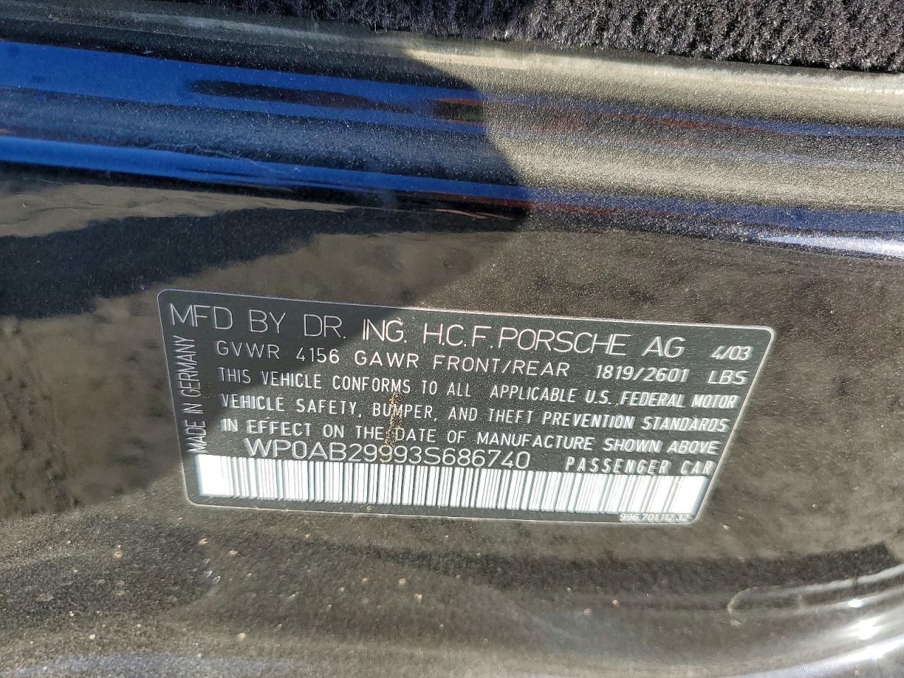2003 PORSCHE 911
