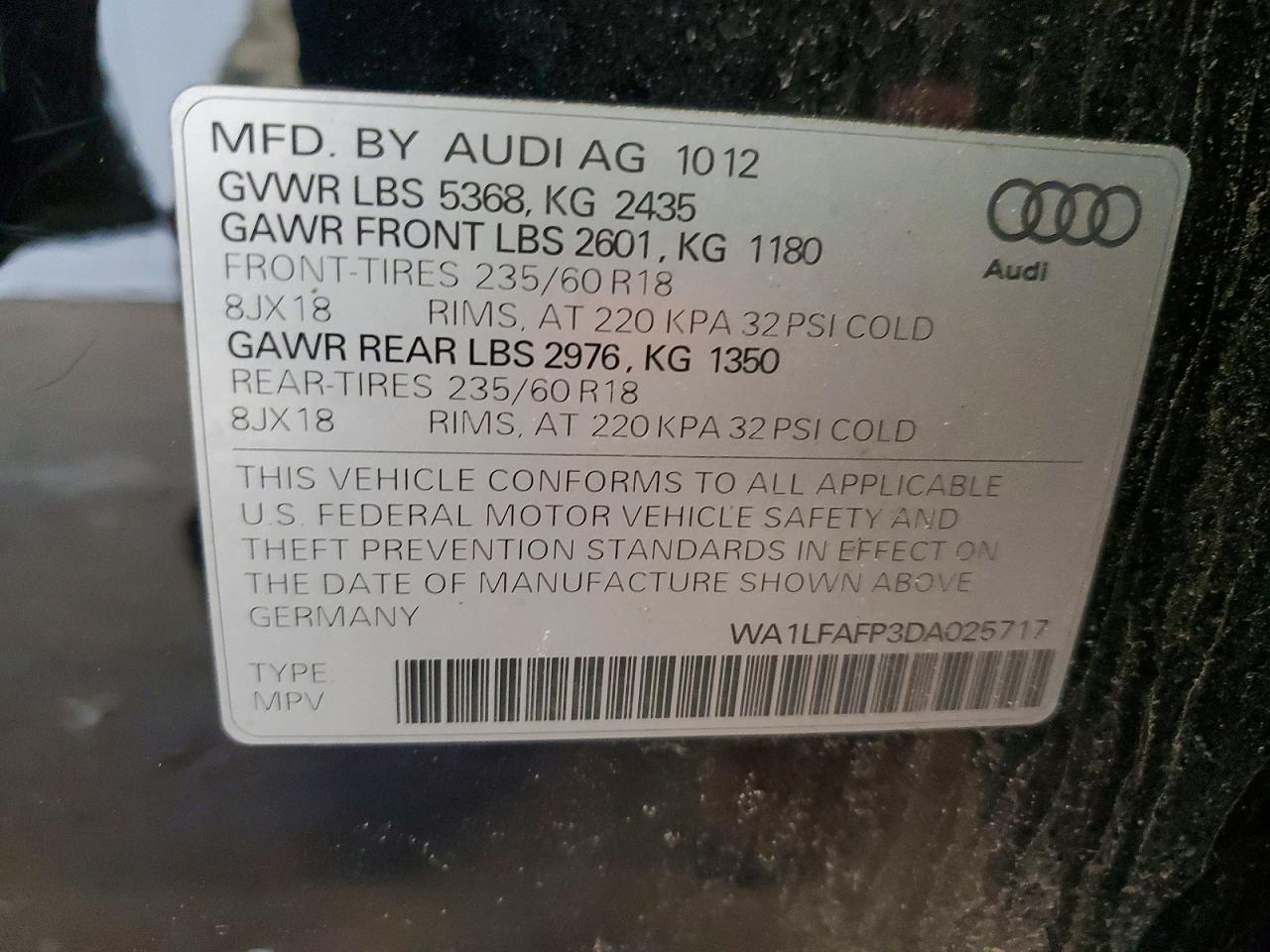 2013 AUDI Q5